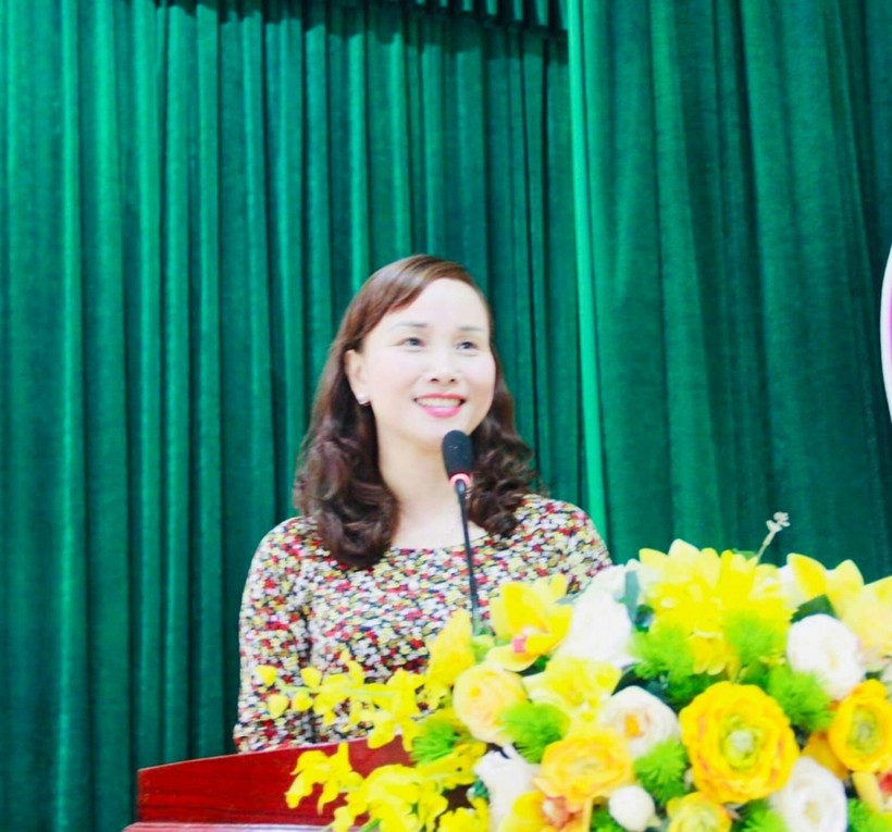 Bà Đặng Thị Quỳnh Diệp - Giám đốc Sở GD&ĐT Hà Tĩnh.