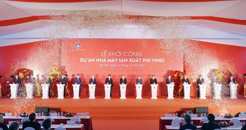 Vingroup khởi công nhà máy sản xuất Pin Vines 4.000 tỷ đồng tại Hà Tĩnh