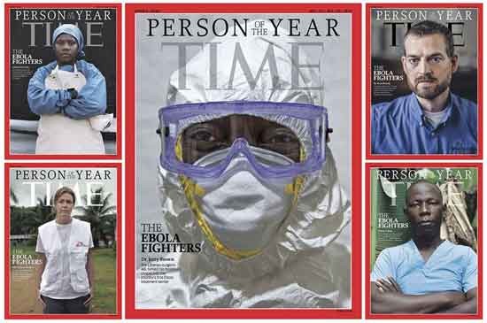 Nhân viên y tế chống dịch Ebola là nhân vật của năm 2014