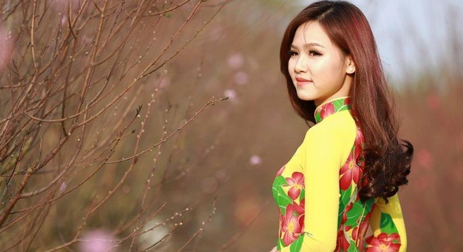 Nhan sắc dịu dàng của nữ sinh mặc áo dài đẹp nhất Hà Nội 2014
