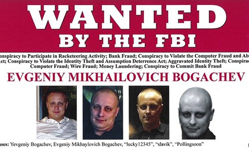 Thông báo truy nã Bogachev của FBI. Ảnh: FBI