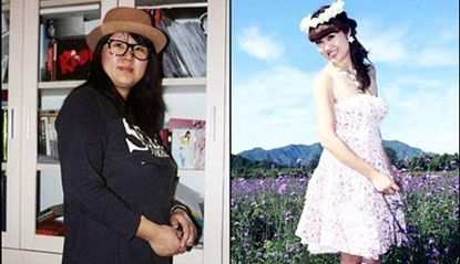 Zhao - 40 tuổi, trước và sau khi giảm cân.