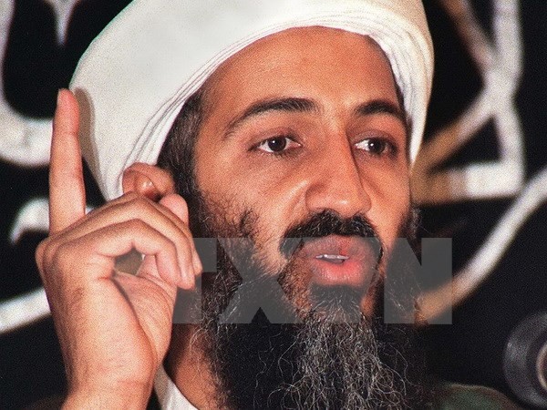 Chân dung Osama Bin Laden tại một địa điểm bí mật ở Afghanistan. (Nguồn: AFP/TTXVN)