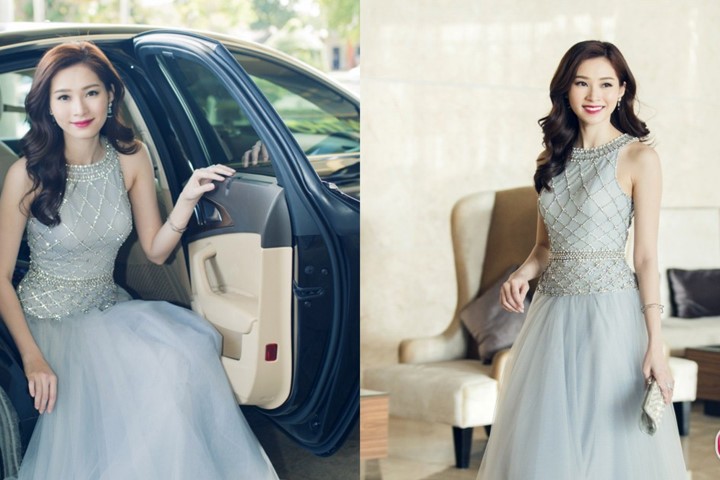 Hoa hậu Thu Thảo ngồi xế hộp sang trọng đến dự sự kiện tại Cần Thơ