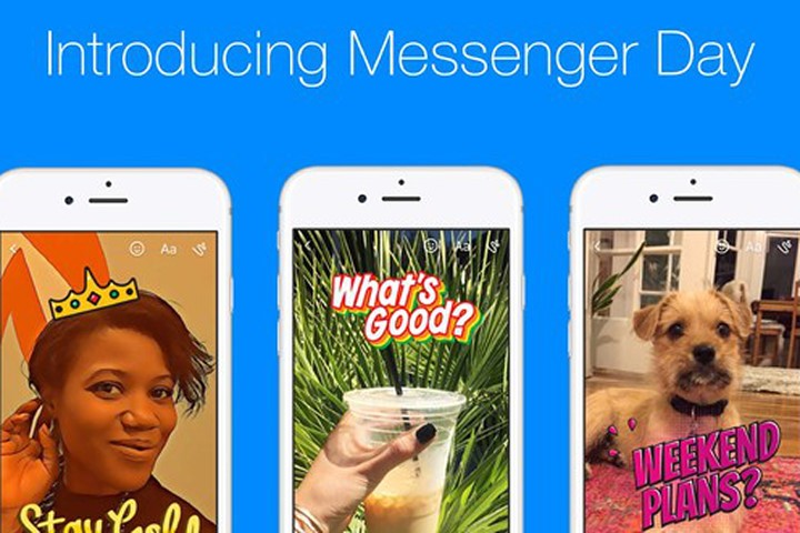 Facebook ra mắt tính năng Messenger Day gần giống Snapchat Stories