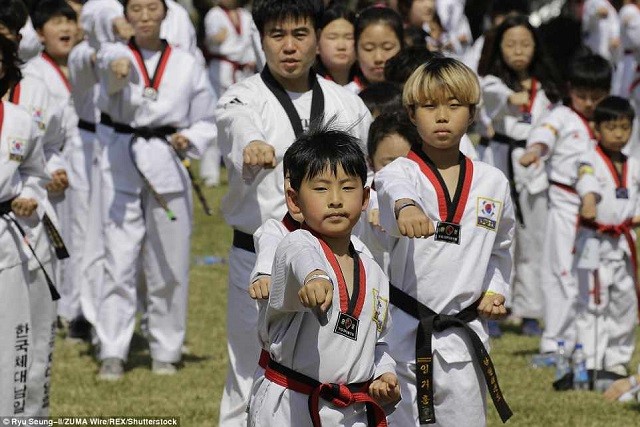 Hàn Quốc: 8 ngàn người xác lập kỷ lục biểu diễn taekwondo