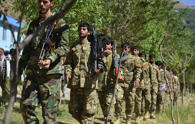 Lực lượng kháng chiến chống Taliban ở Afghanistan.