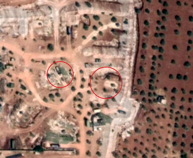 Ảnh vệ tinh thể hiện các hệ thống phòng không của Thổ Nhĩ Kỳ ở Idlib.