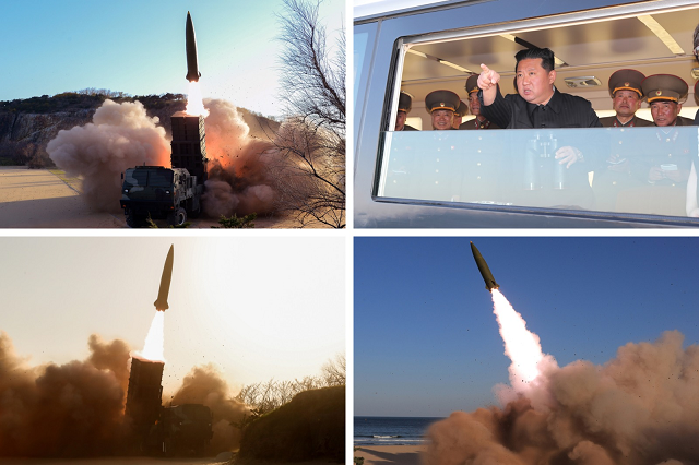 Triều Tiên phóng vũ khí dẫn đường chiến thuật kiểu mới.