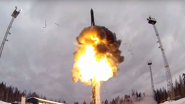 Một vụ thử tên lửa Nga.