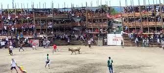 Sân vận động đấu bò tót ở Colombia.