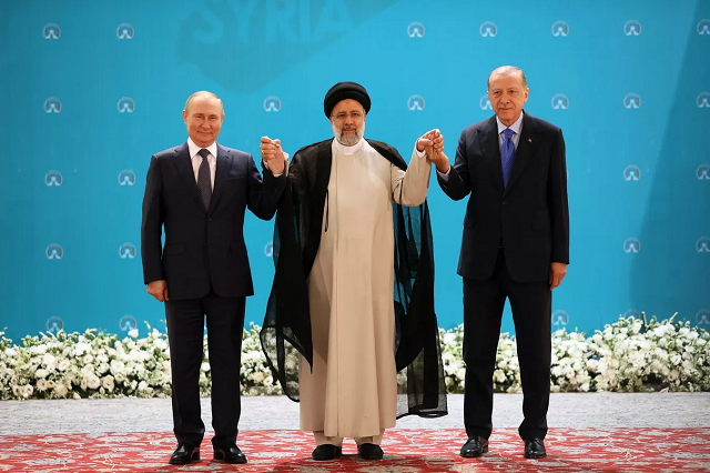 Tổng thống 3 nước Nga - Iran - Thổ Nhĩ Kỳ.
