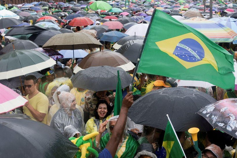 Người ủng hộ Tổng thống Brazil Jair Bolsonaro.