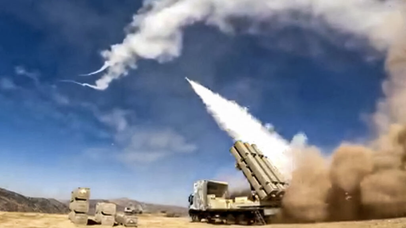 Một vụ phóng tên lửa từ khu vực Kurdistan (Komalah) của Iran.
