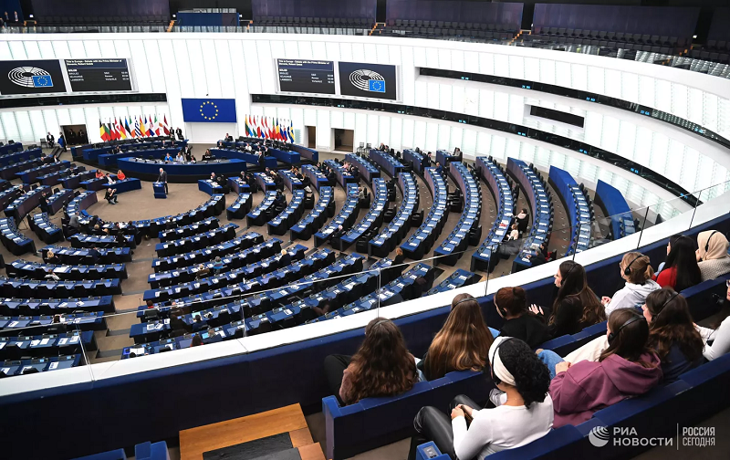 Phiên họp toàn thể của Nghị viện châu Âu.