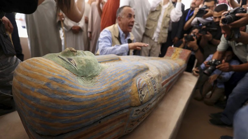 Loạt mộ cổ và xưởng ướp xác lớn được khai quật ở Ai Cập