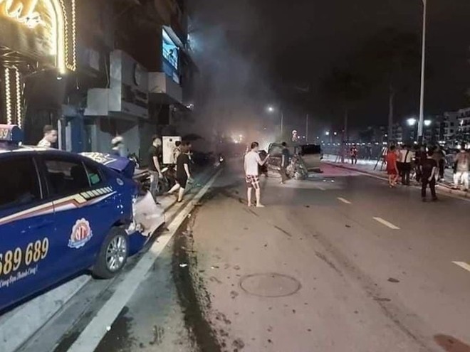 Vụ tai nạn tại phố Tam Bạc (ảnh FB)