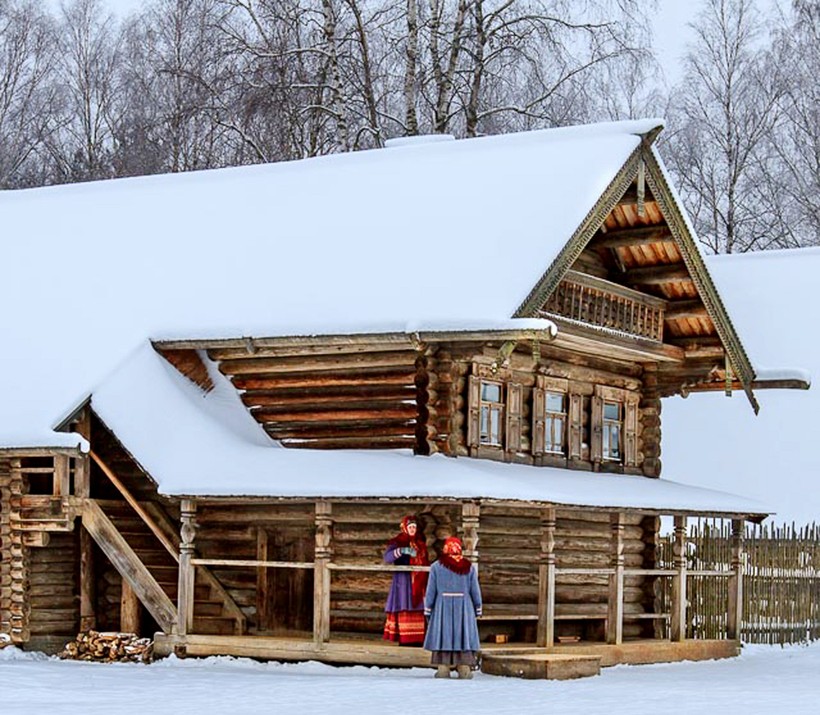 Độc đáo nhà gỗ truyền thống Nga
