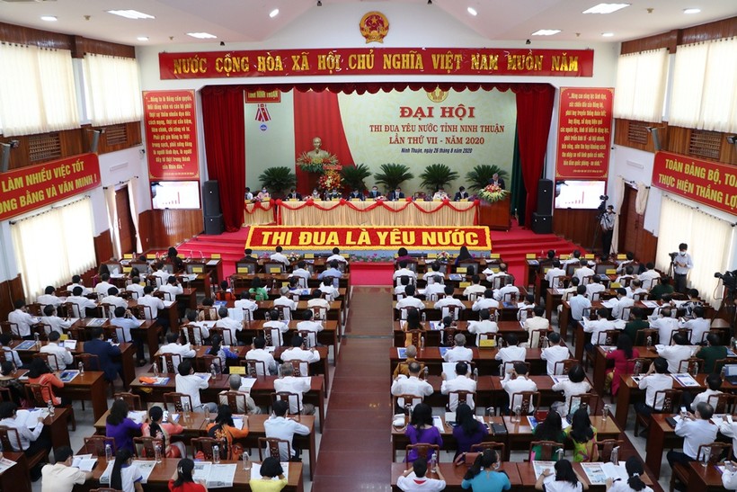 Toàn cảnh Đại hội thi đua yêu nước lần thứ VII tại Ninh Thuận. (Ảnh: Duy Quan).