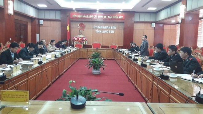 Toàn cảnh buổi công bố quyết định thanh tra trách nhiệm UBND tỉnh Lạng Sơn.