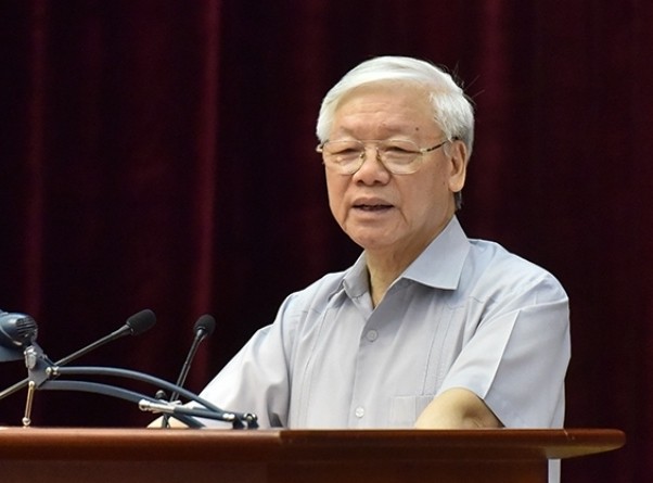 Tổng Bí thư Nguyễn Phú Trọng, Trưởng ban Chỉ đạo Trung ương về phòng, chống tham nhũng. 