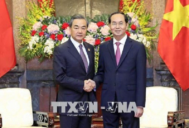 Chủ tịch nước tiếp Ủy viên Quốc vụ, Bộ trưởng Ngoại giao Trung Quốc