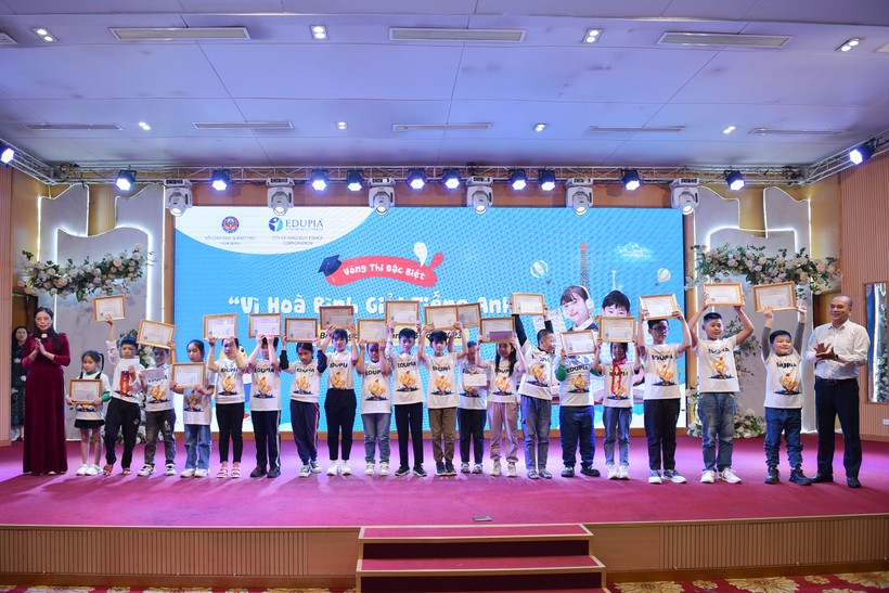 Hơn 7.000 học sinh tiểu học tham dự cuộc thi‘ Vì Hòa Bình giỏi tiếng Anh’ ảnh 17
