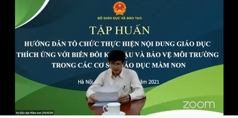 PGS.TS Nguyễn Bá Minh phát biểu tại chương trình tập huấn