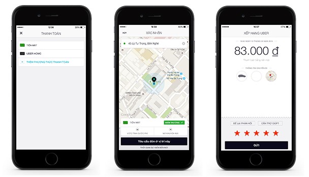 Uber cho phép thanh toán bằng tiền mặt tại Việt Nam