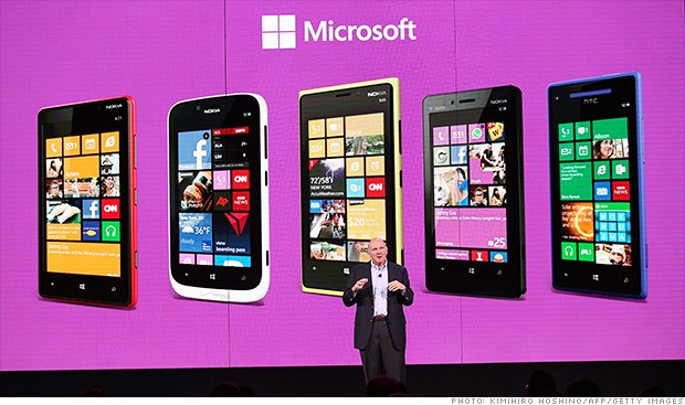 Microsoft gần như mất tích trên thị trường smartphone