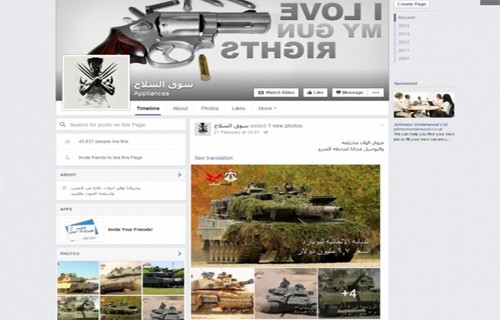 Facebook bị dùng làm kênh bán vũ khí cho phiến quân