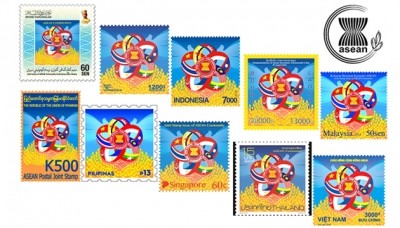 Bộ tem của Việt Nam được phát hành tại các nước ASEAN