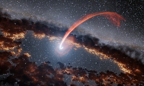 Hố đen phát ra bức xạ sau khi nuốt chửng sao. 