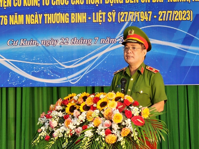 Bộ tư lệnh CSCĐ phối hợp hỗ trợ an sinh xã hội tại huyện Cư Kuin ảnh 1
