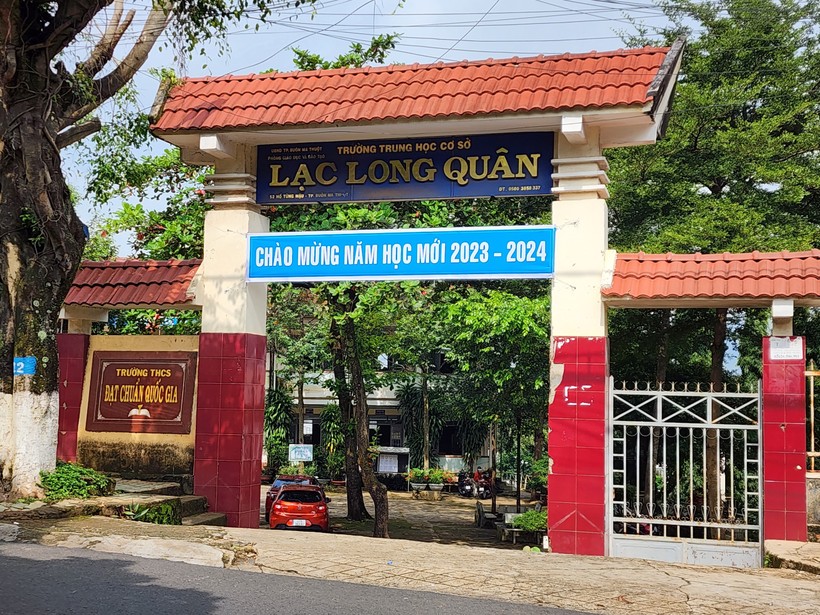 Trường THCS Lạc Long Quân, TP Buôn Ma Thuột nơi em H. theo học 4 năm - Ảnh: Thành Tâm.
