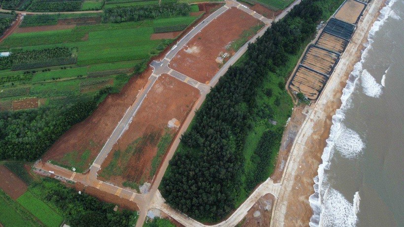 Khu vực đấu giá đất tại xã Kim Thạch, huyện Vĩnh Linh xảy ra tình trạng bỏ cọc.