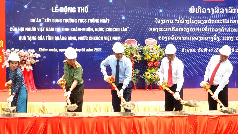 Quảng Bình hỗ trợ xây dựng Trường THCS Thống Nhất tại Lào ảnh 1