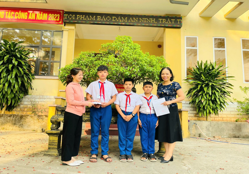 Công an khen ngợi hành động đẹp của 3 học sinh Quảng Trị ảnh 1