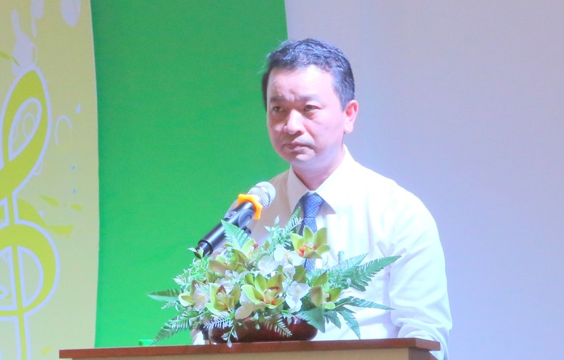 Ông Võ Văn Minh - Phó Giám đốc Sở GD&ĐT Quảng Trị phát biểu tại Hội thảo. ảnh 1