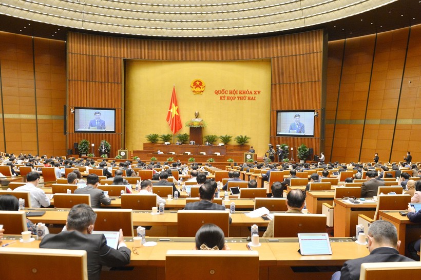 Kỳ họp thứ 2 Quốc hội khoá XV, ngày 12/11/2021. Ảnh: Quochoi.vn