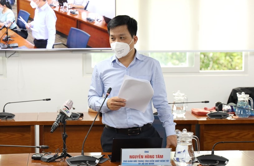Ông Nguyễn Hồng Tâm, Phó Giám đốc Trung tâm kiểm soát bệnh tật thành phố Hồ Chí Minh. Ảnh: Linh Nhi.