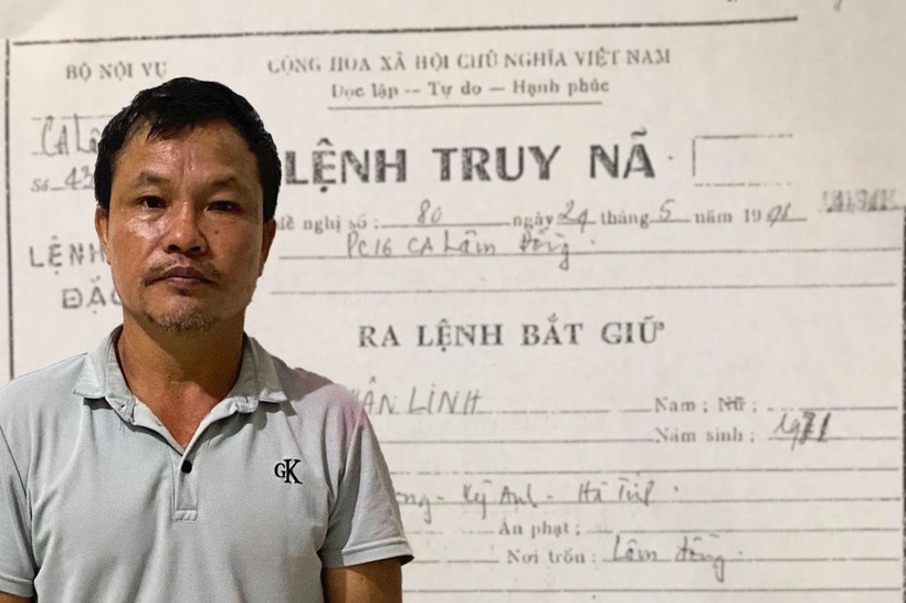 Đối tượng Nguyễn Xuân Linh bị bắt sau 26 năm lẩn trốn.