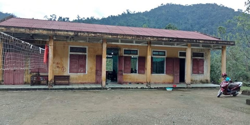 Nhiều phòng học tại Quảng Bình đã xuống cấp nghiêm trọng (Trong ảnh: Các phòng học thuộc Trường PTDT bán trú tiểu học và THCS Lâm Thủy)