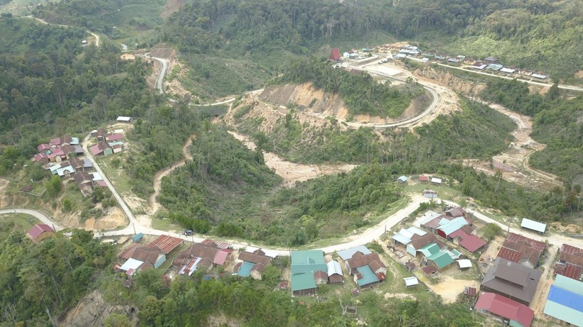 Xã Đăk Tăng, một trong những khu vực bị ảnh hưởng bởi động đất.