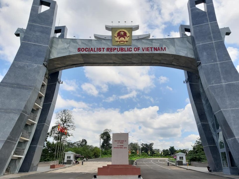 Cửa khẩu Quốc tế Lệ Thanh nối giữa Gia Lai và Campuchia.