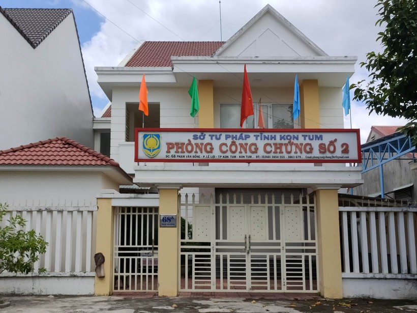 Phòng Công chứng số 2 nơi bà Huỳnh Thị Mai Xuân công tác.