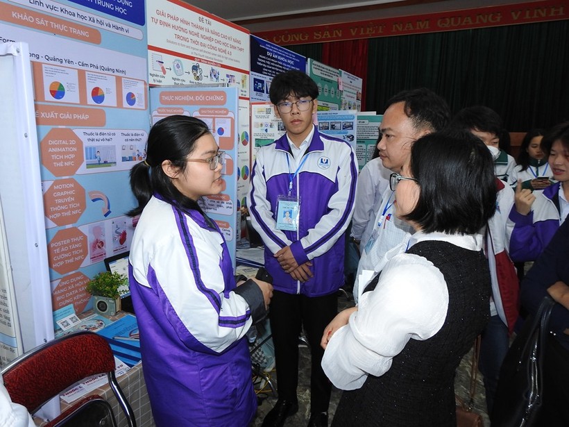 50 dự án đạt giải Cuộc thi Khoa học kỹ thuật học sinh trung học Quảng Ninh ảnh 3