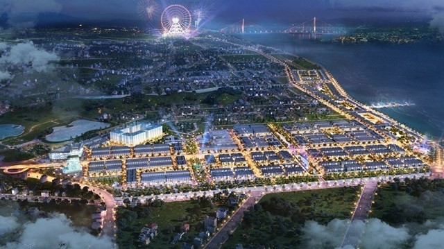 Phối cảnh dự án Khu đô thị tại phường Hà Khánh. 