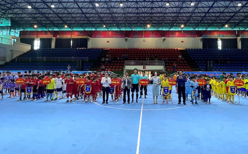 309 vận động viên tham dự giải bóng đá thiếu niên nhi đồng tỉnh Quảng Ninh năm 2023.