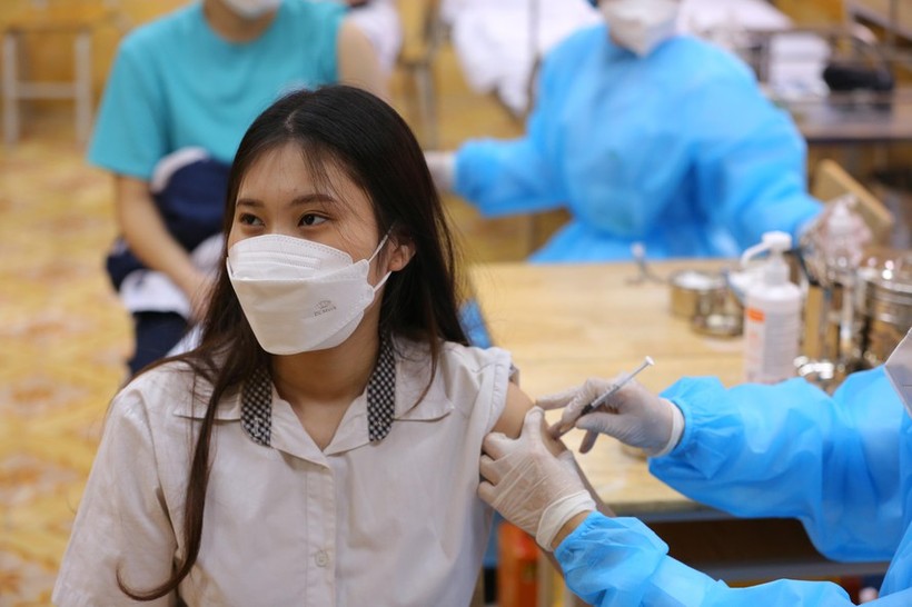 Hầu hết học sinh THPT Hà Nội đã được tiêm vắc xin phòng Covid-19.